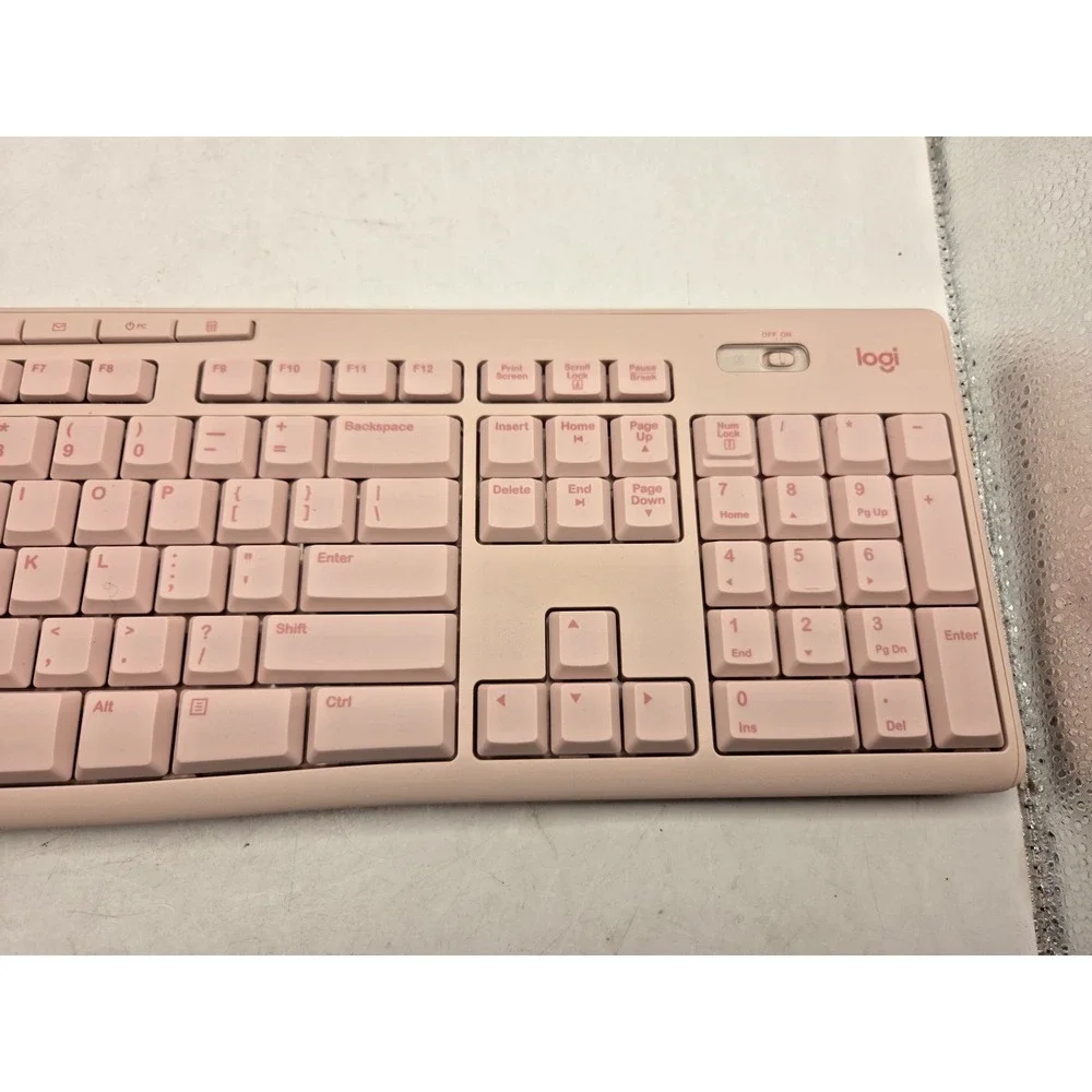 Logitech K270 Wireless Keyboard for Windows, 2.4 GHz - Rose - Tested Works